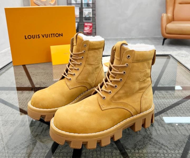 Timberland Boots Yellow Louis Vuitton