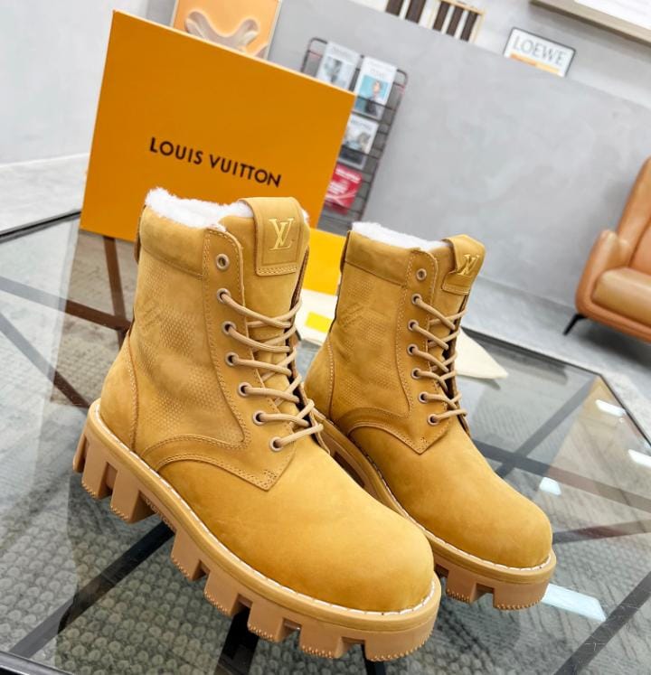 Timberland Boots Yellow Louis Vuitton