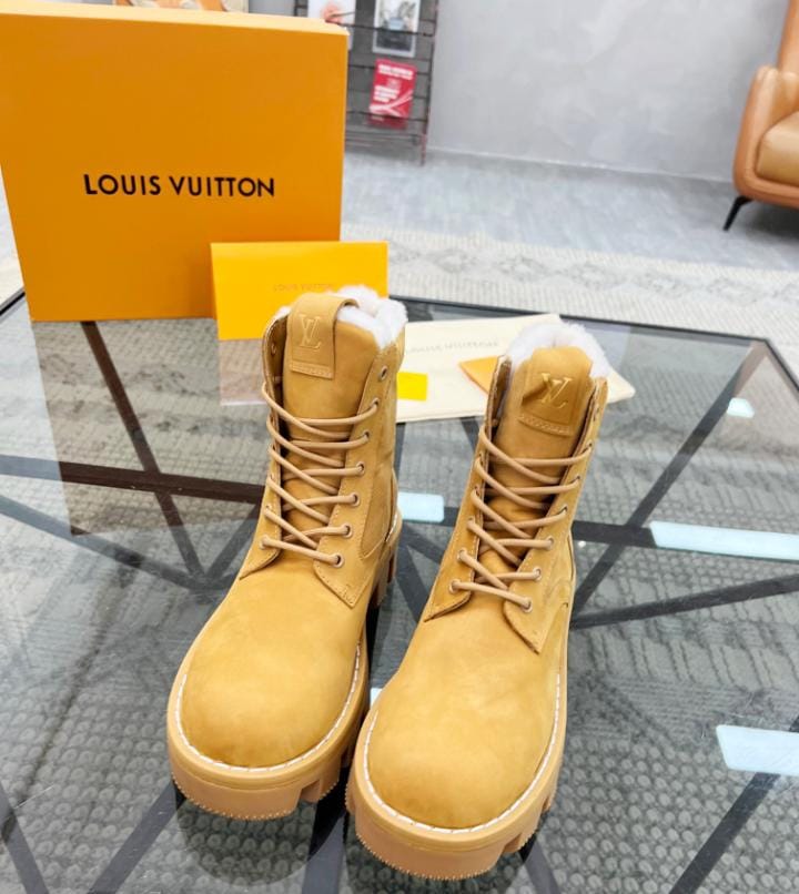 Timberland Boots Yellow Louis Vuitton